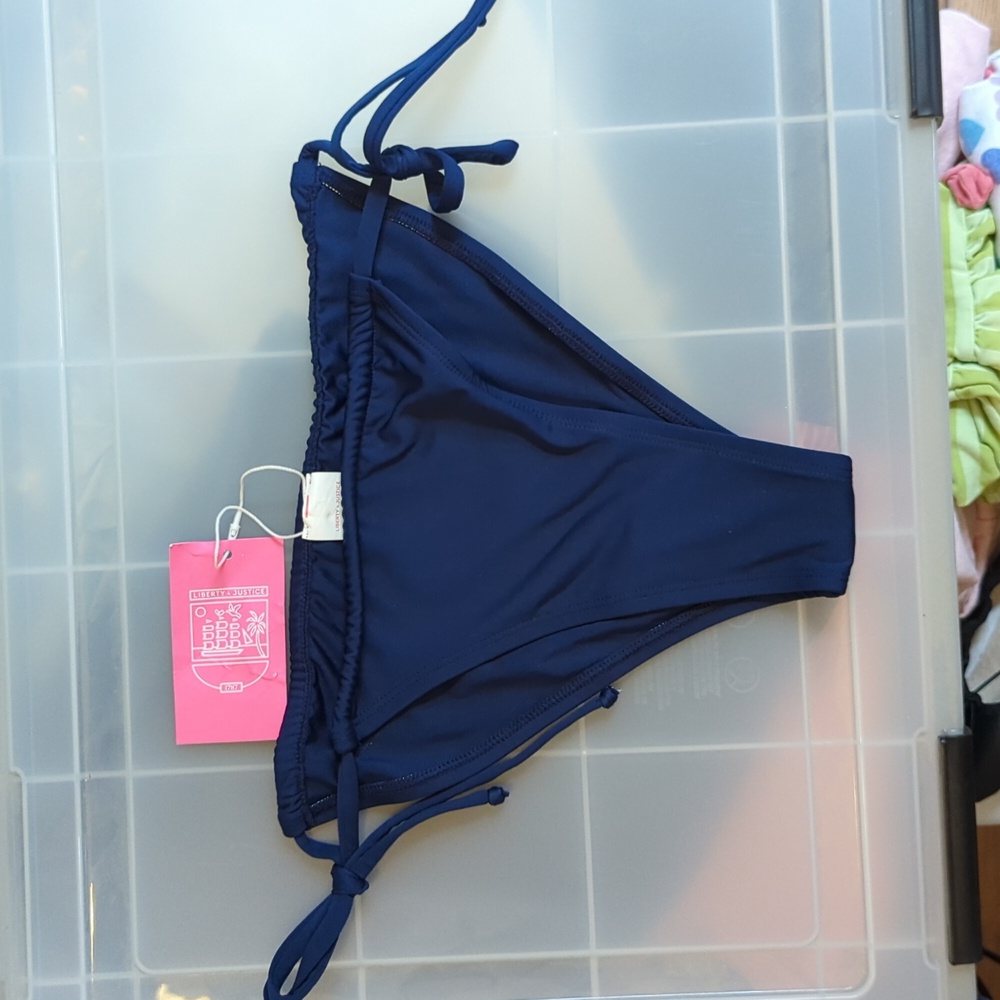 Side tie bikini bottom, Liberty & Justice